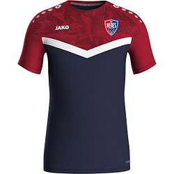 Jako Iconic T-Shirt Heren - Marine / Chilirood