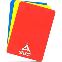 Select Handbal Scheidsrechterskaarten - Rood / Geel / Blauw