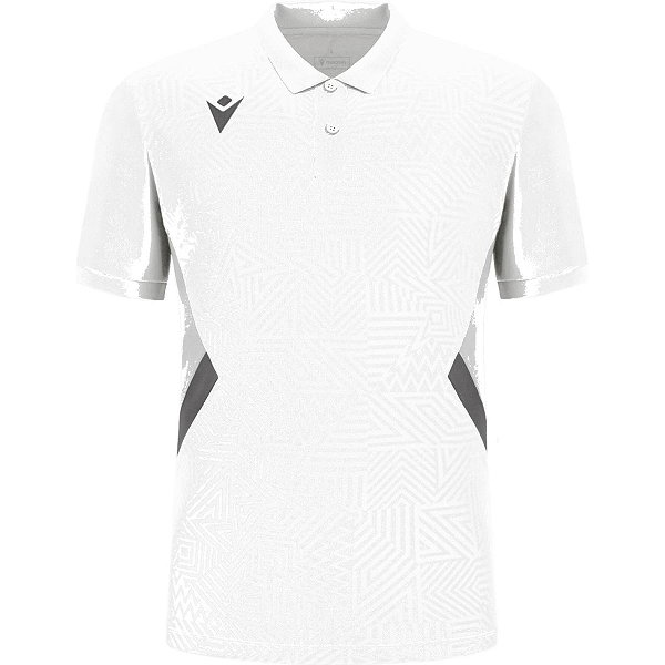 Macron Victory Rap Poloshirt Herren - Weiß / Grau