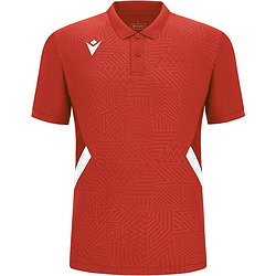 Macron Victory Rap Poloshirt Herren - Rot / Weiß