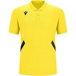 Macron Victory Rap Polo Hommes - Jaune / Noir