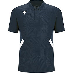 Macron Victory Rap Polo Hommes - Marine / Blanc