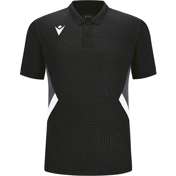 Macron Victory Rap Poloshirt Herren - Schwarz / Weiß