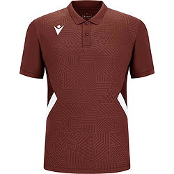 Macron Victory Rap Polo Heren - Bordeaux / Wit