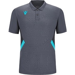 Macron Victory Rap Polo Hommes - Gris / Bleu