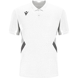 Macron Victory Rap Poloshirt Kinder - Weiß / Grau