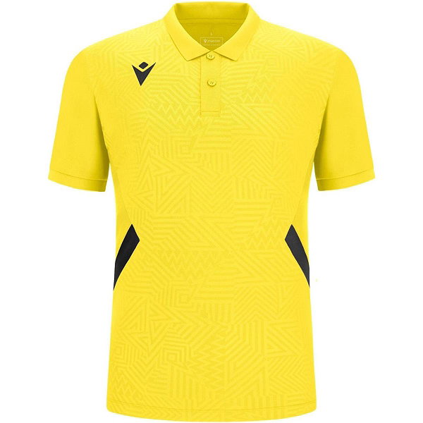 Macron Victory Rap Poloshirt Kinder - Gelb / Schwarz