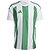 Adidas Striped 24 Maillot Manches Courtes Hommes - Blanc / Vert