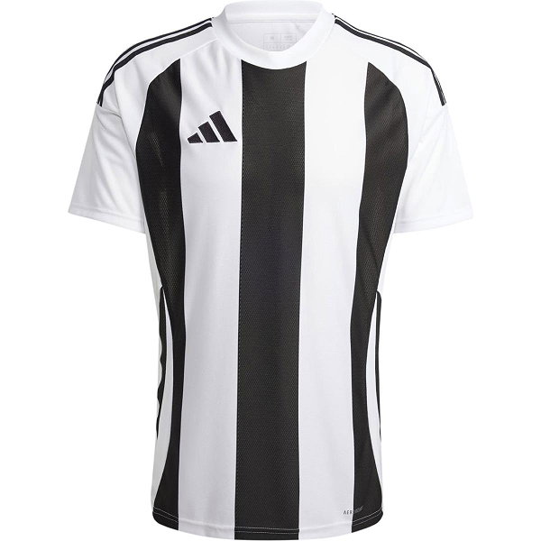 Adidas Striped 24 Trikot Kurzarm Herren - Weiß / Schwarz