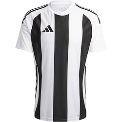 Adidas Striped 24 Maillot À Manches Courtes Hommes - Blanc / Noir