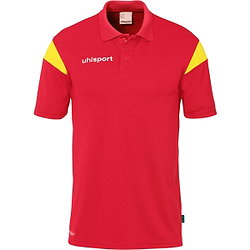 Uhlsport Squad 27 Polo Hommes - Rouge / Jaune