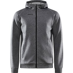 Craft Core Soul Full Zip Sweater Met Kap Heren - Donkergrijs Gemeleerd