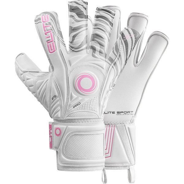 Elite Sport Fluir Keepershandschoenen - Wit / Roze