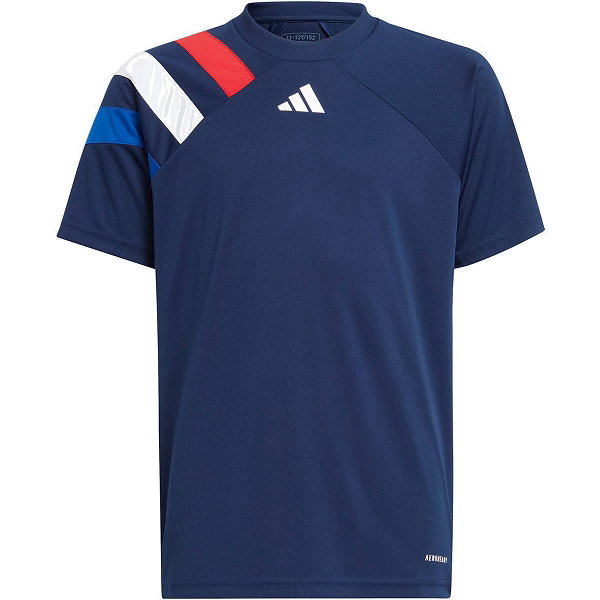 Adidas Fortore 23 Maillot Manches Courtes Enfants - Marine / Rouge / Blanc / Royal