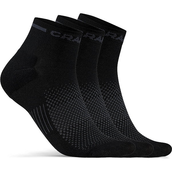 Craft Core Dry Mid Sokken (3-Pack) - Zwart