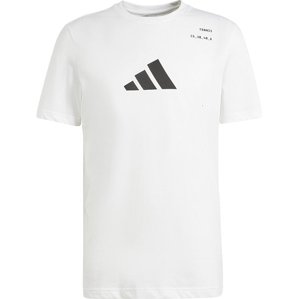 Adidas Graphic T-Shirt De Tennis Hommes - Blanc