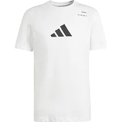Adidas Graphic Tennisshirt Heren - Wit