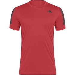 Adidas Club 3-Stripe T-Shirt De Tennis Hommes - Rouge