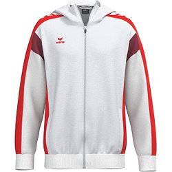 Erima Celebrate 125 Veste D'entraînement À Capuche Hommes - Blanc / Rouge