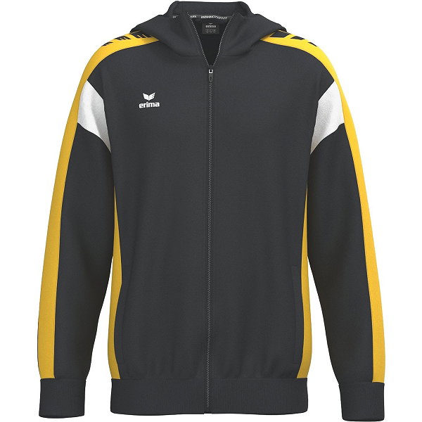 Erima Celebrate 125 Trainingsjack Met Capuchon Kinderen - Zwart / Geel