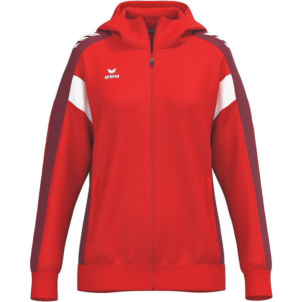 Erima Celebrate 125 Trainingsjacke Mit Kapuze Damen - Rot / New Bordeaux