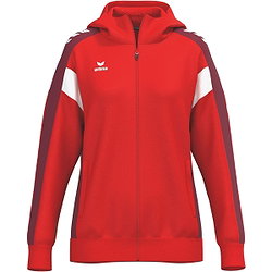 Erima Celebrate 125 Trainingsjacke Mit Kapuze Damen - Rot / New Bordeaux