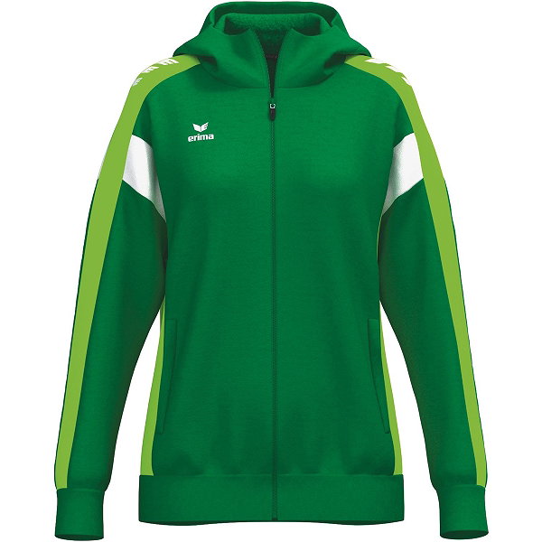 Erima Celebrate 125 Trainingsjacke Mit Kapuze Damen - Smaragd / Green Gecko