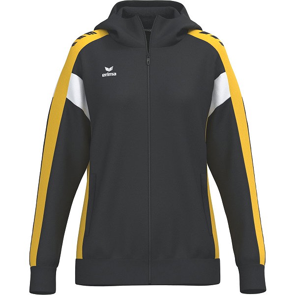 Erima Celebrate 125 Trainingsjack Met Capuchon Dames - Zwart / Geel