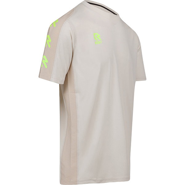 Robey Performance Shirt Korte Mouw Heren - Zand / Fluogeel