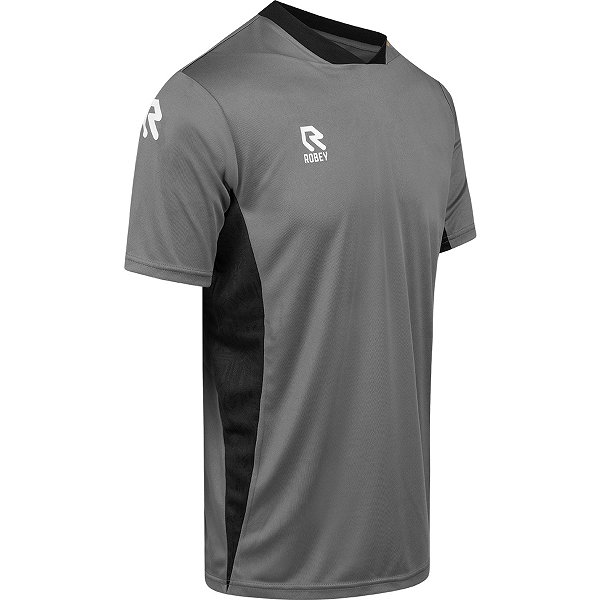 Robey Playmaker Shirt Korte Mouw Heren - Donkergrijs