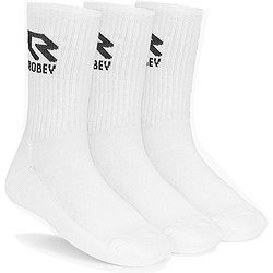 Chaussettes Sport Enfant | Lot De 12 Paires | Coton Et Polyester | Taille M L XL | Noir, Blanc, Gris