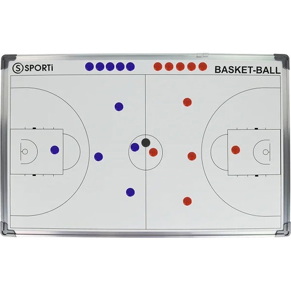 Teamswear 60 X 90 CM Basketball Tableau Tactique - Blanc