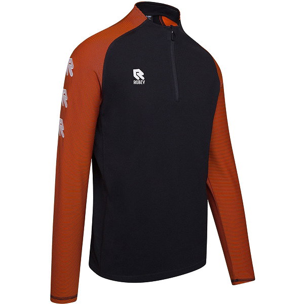 Robey Performance Ziptop Herren - Schwarz / Orange