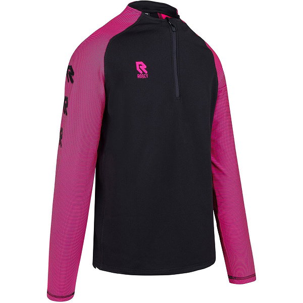 Robey Performance Ziptop Kinderen - Zwart / Fluo Roze