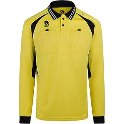 Robey Scheidsrechtersshirt Lange Mouw Heren - Geel