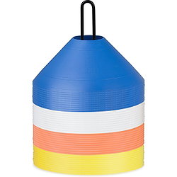 Robey 40X Markeerkegels - Blauw / Wit / Oranje / Geel