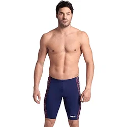 Arena Abstract Tiles Badeslip Herren - Marine / Multicolor