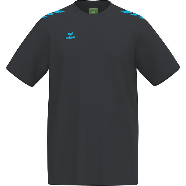 Erima Cmpt 3 Wings T-Shirt Kinderen - Zwart / Curaçao