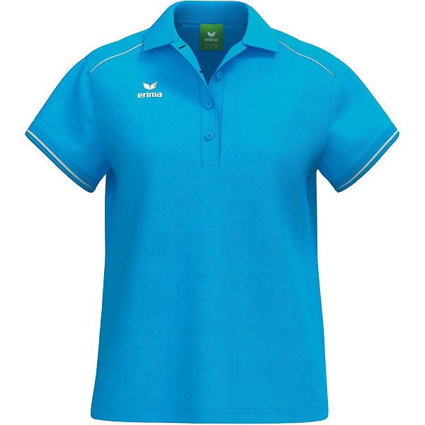 Erima Cmpt 3 Wings Poloshirt Damen - Curacao / Weiß