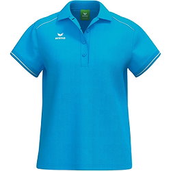Erima Cmpt 3 Wings Poloshirt Damen - Curacao / Weiß