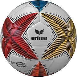 Erima Senzor Star (Size 5) Trainingsbal - Rood / Geel / Blauw