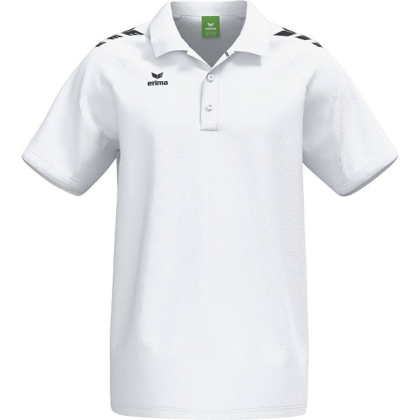 Erima Cmpt 3 Wings Polo Hommes - Blanc / Noir