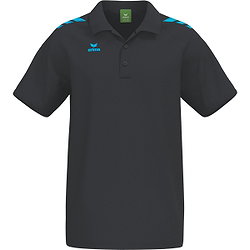 Erima Cmpt 3 Wings Polo Heren - Zwart / Curaçao