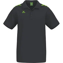 Erima Cmpt 3 Wings Polo Heren - Zwart / Green Gecko