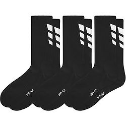 Erima 3 Wings 3-Pack Chaussettes De Sport Hommes - Noir