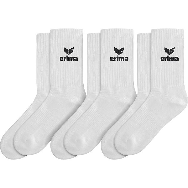 Erima 3-Pack Chaussettes De Sport - Blanc