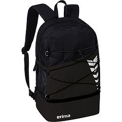 Erima Six Wings Sac À Dos Multifonction Avec Compartiment Inférieur - Noir