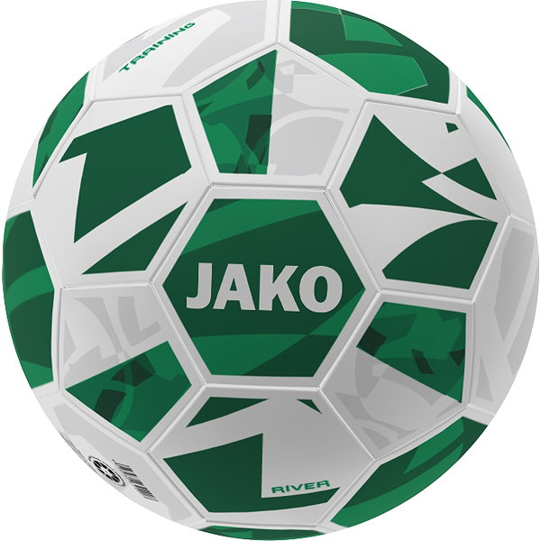 Jako River (Size 4) Ballon D'entraînement - Blanc / Vert