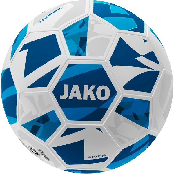 Jako River (Size 5) Ballon D'entraînement - Blanc / Marine