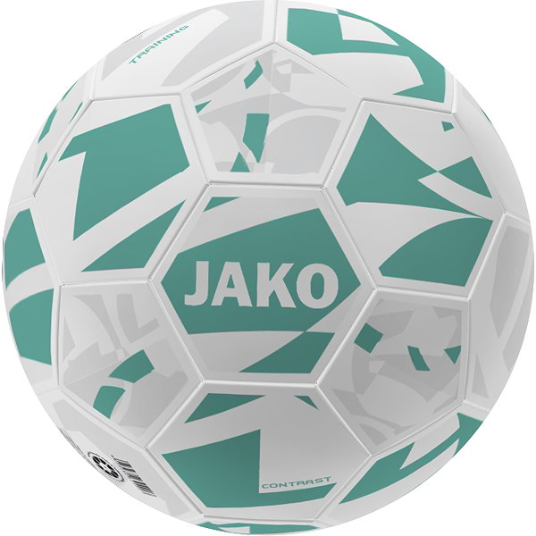 Jako Contrast (Size 3) Trainingsbal - Wit / Munt